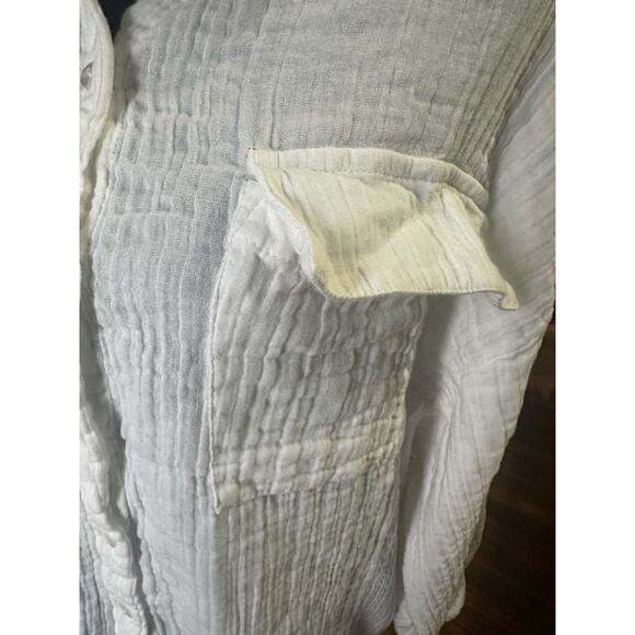 ASOS DESIGN White Double Cloth Oversized Mini Shirt Dress – Size 14 - Picture 3 of 9